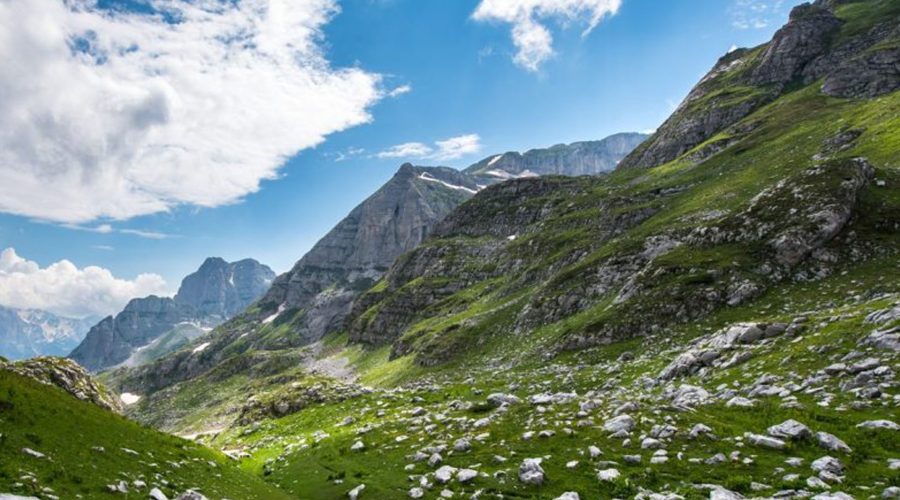A view of the Peak of the Balkans trail