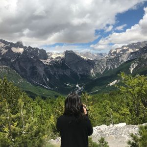 Dramatic view of the Albanian Alps