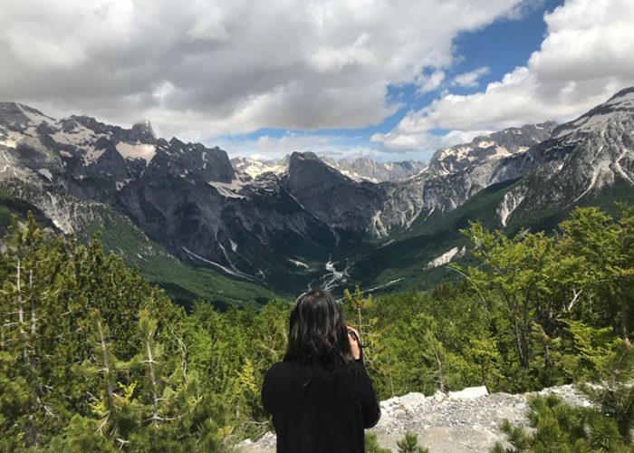 Dramatic view of the Albanian Alps