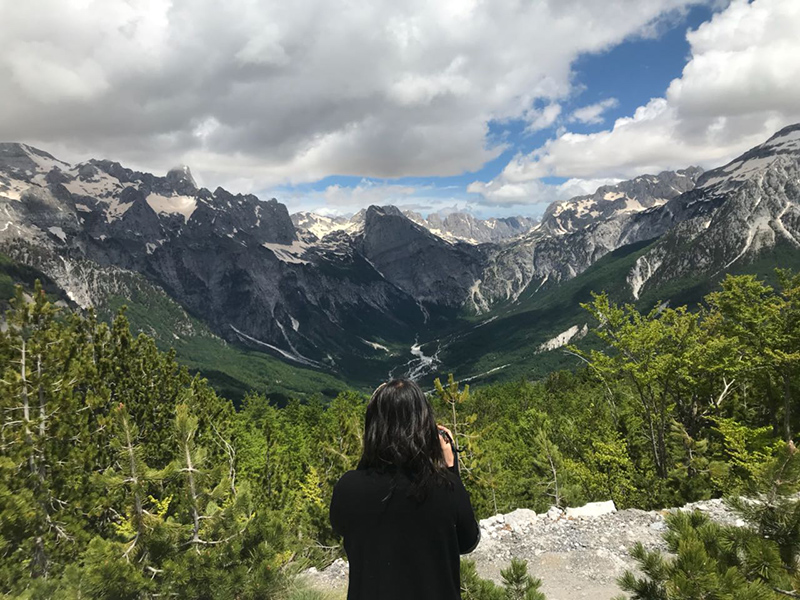 Dramatic view of the Albanian Alps