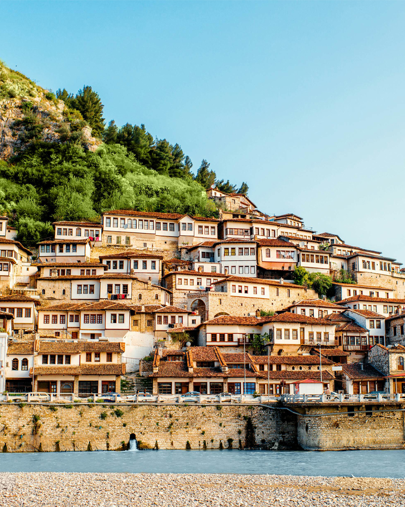 View of Berat Albania