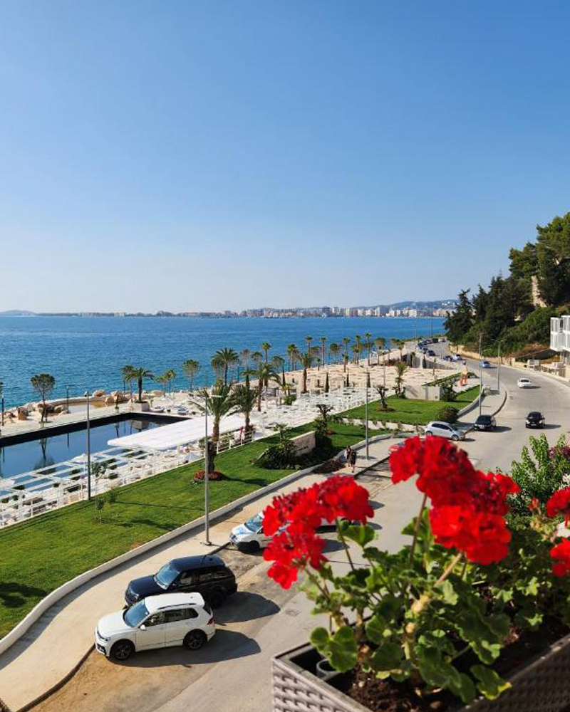 A view from Uji i Ftohte of the Lugomare in Vlore