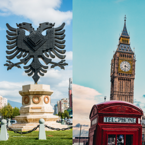 Alb UK Image Iconic Albanian and UK image