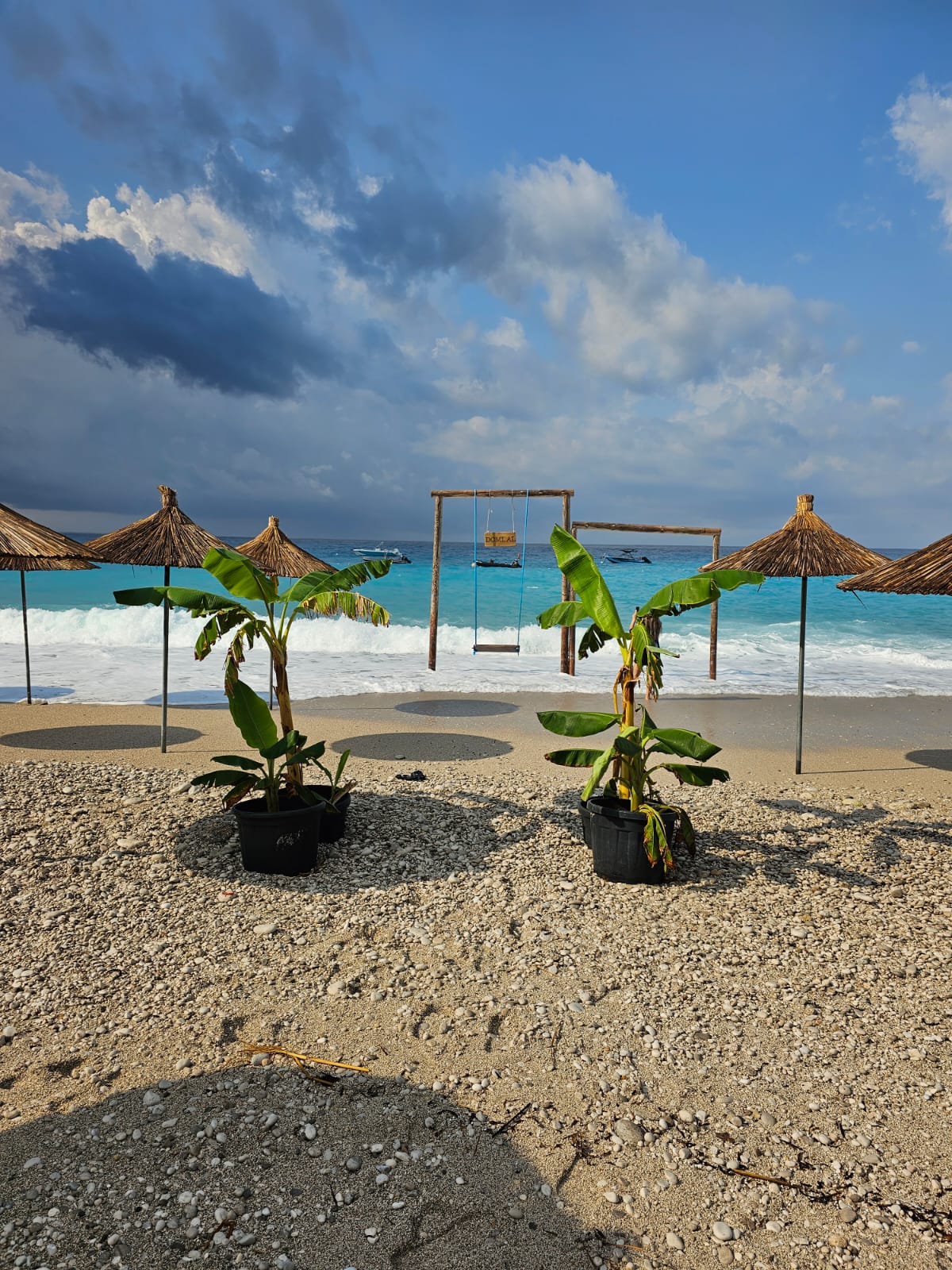 Picture of the private beach area beach at Domi, Dhermi